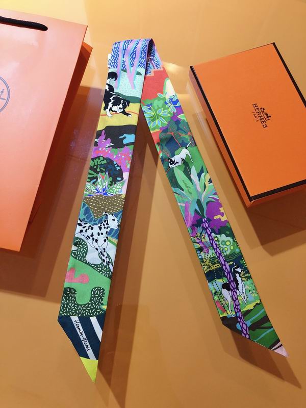 Hermes silk ribbon 5X86cm E19 (6)