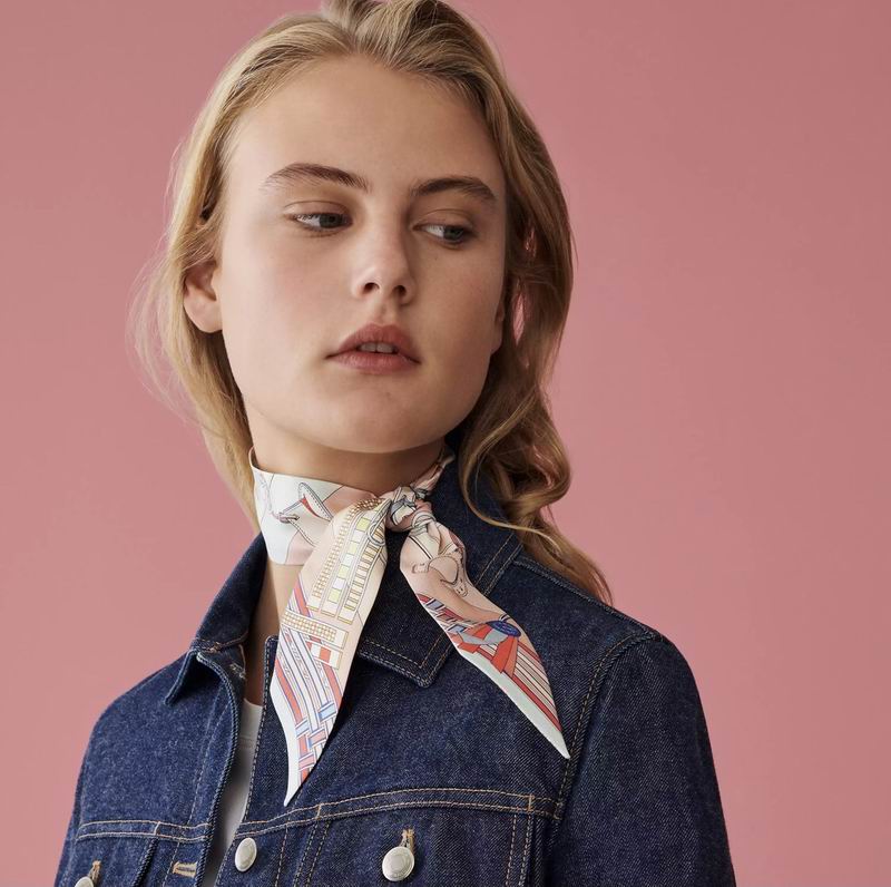 Hermes silk ribbon 5X86cm E20 (25)