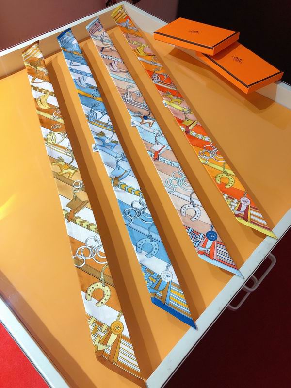 Hermes silk ribbon 5X86cm E20 (36)