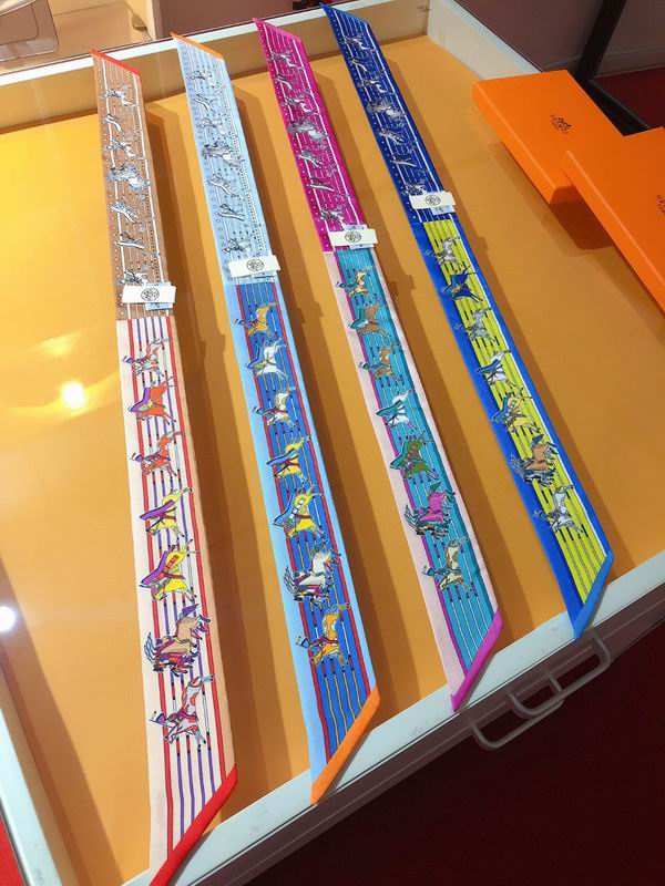 Hermes silk ribbon 5X86cm E21 (1)