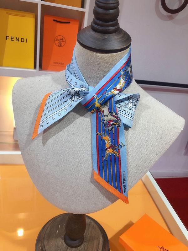 Hermes silk ribbon 5X86cm E21 (29)