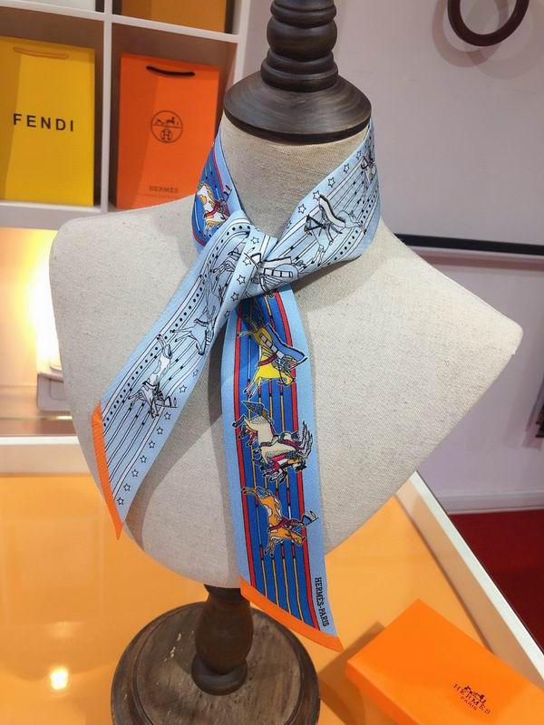 Hermes silk ribbon 5X86cm E21 (30)