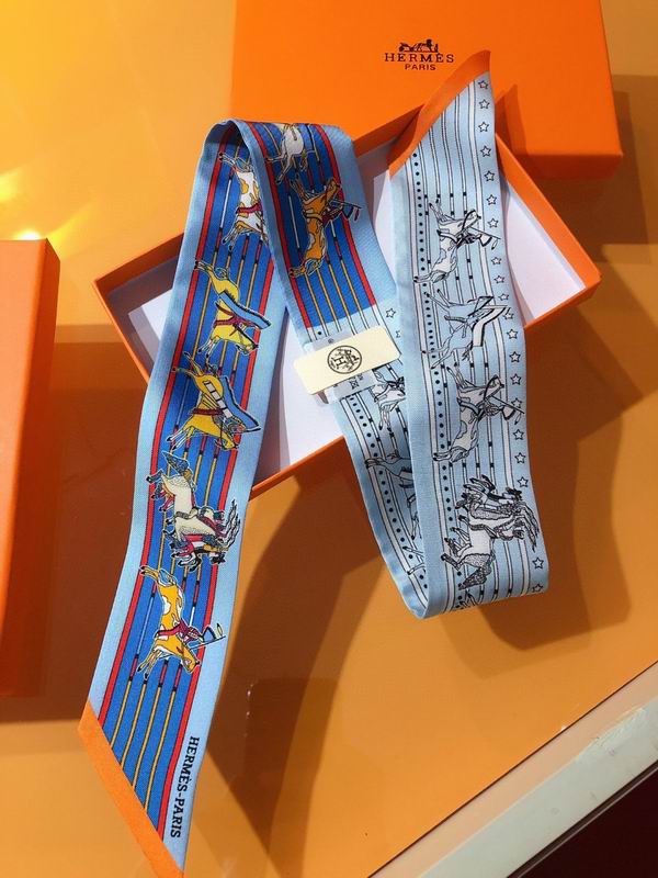 Hermes silk ribbon 5X86cm E21 (34)