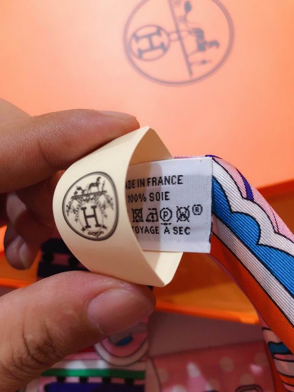 Hermes silk ribbon 5X86cm E22 (12)