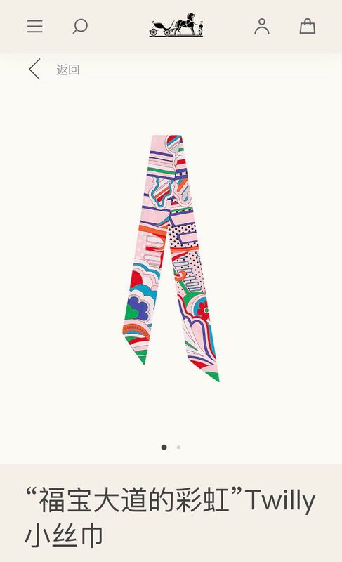 Hermes silk ribbon 5X86cm E22 (17)