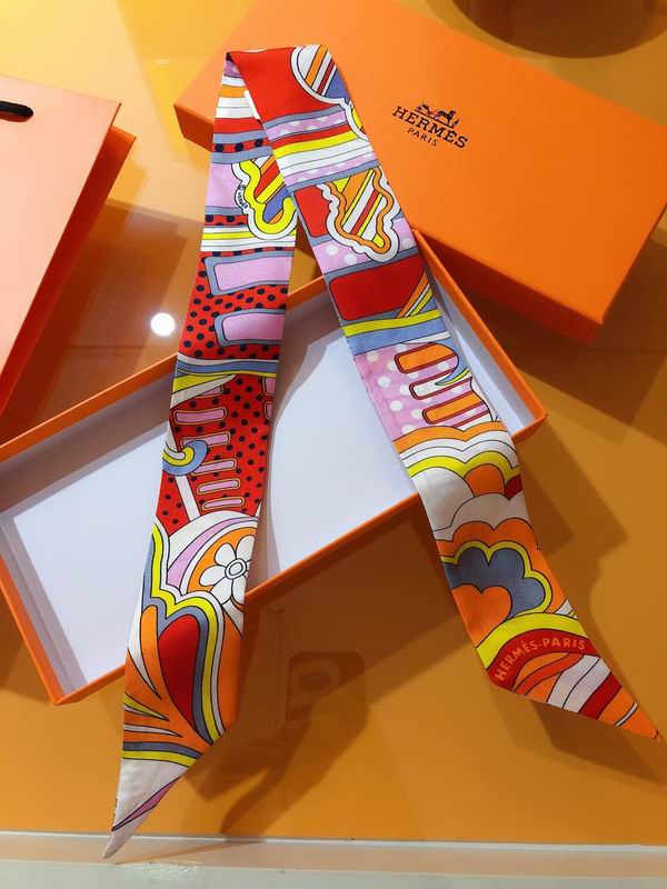 Hermes silk ribbon 5X86cm E22 (24)