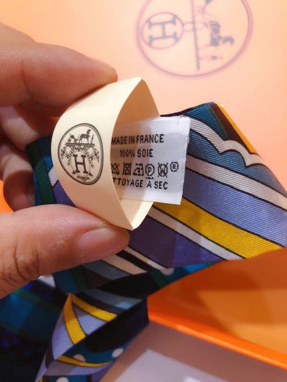 Hermes silk ribbon 5X86cm E22 (30)