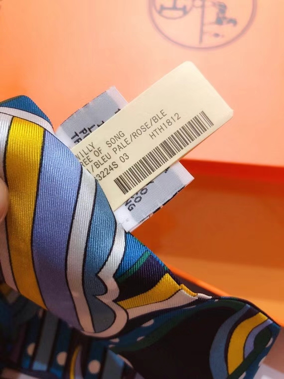 Hermes silk ribbon 5X86cm E22 (31)