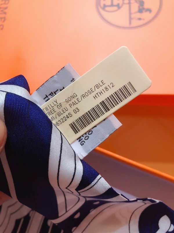 Hermes silk ribbon 5X86cm E22 (4)