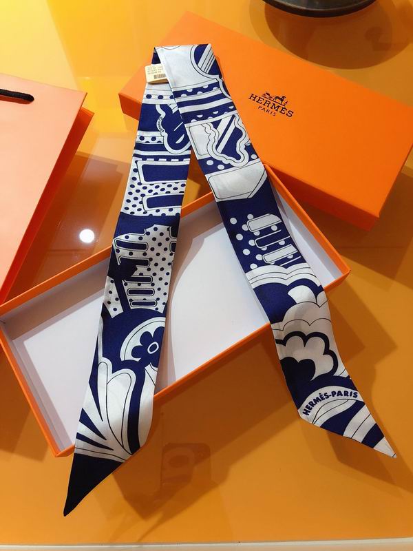 Hermes silk ribbon 5X86cm E22 (6)