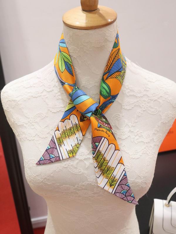 Hermes silk ribbon 5X86cm E23 (1)