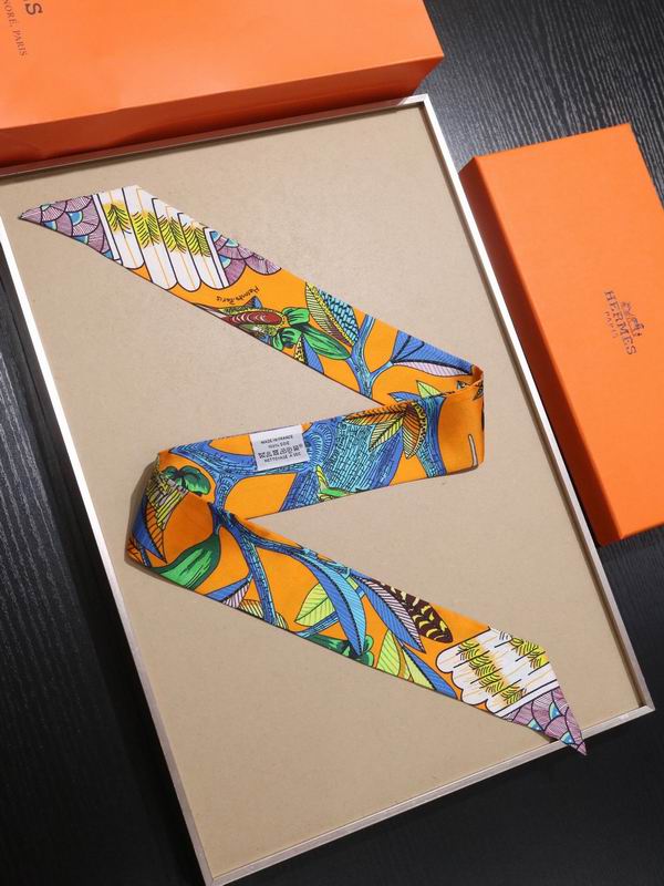 Hermes silk ribbon 5X86cm E23 (2)