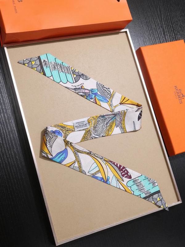 Hermes silk ribbon 5X86cm E23 (20)