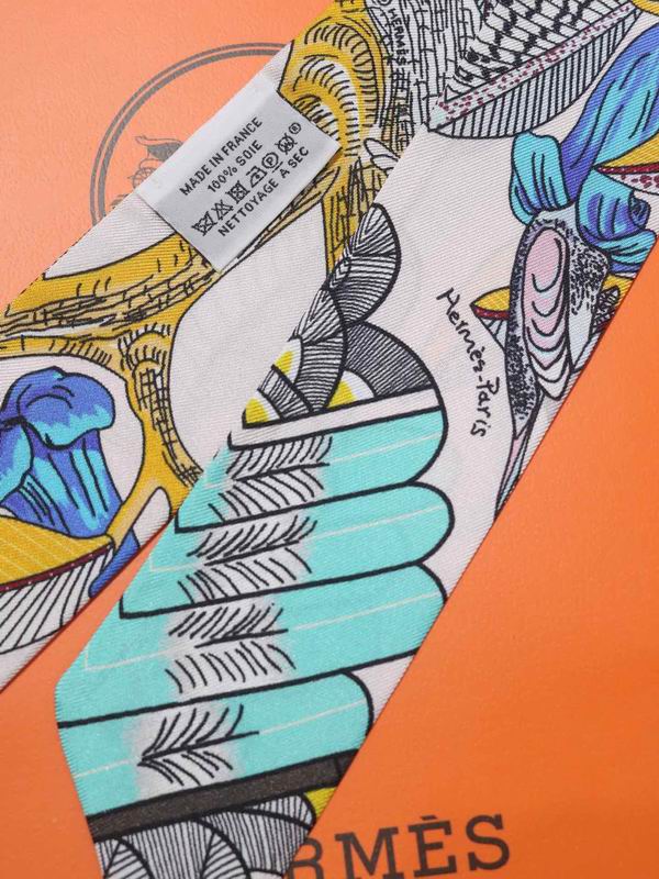 Hermes silk ribbon 5X86cm E23 (21)