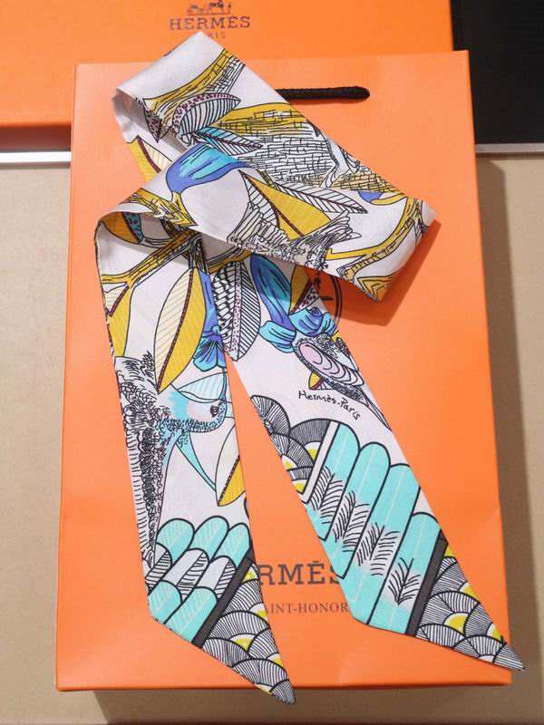 Hermes silk ribbon 5X86cm E23 (22)