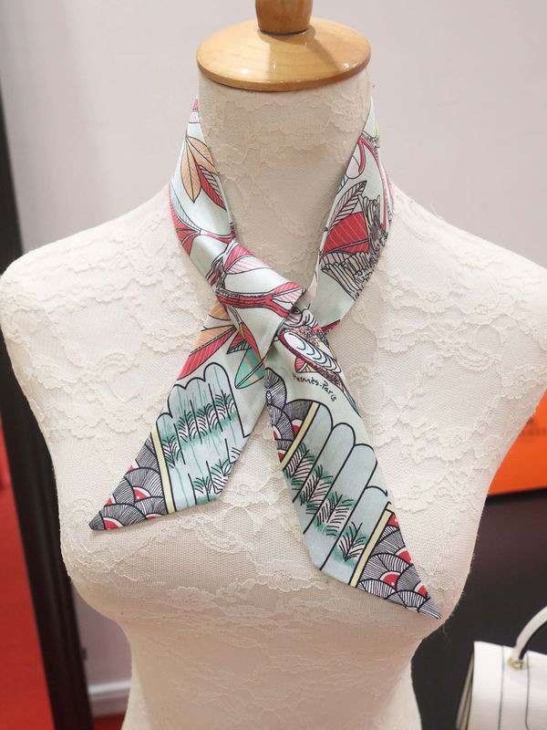 Hermes silk ribbon 5X86cm E23 (28)