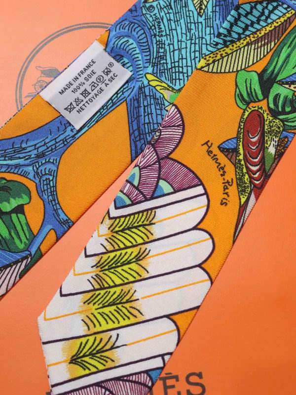 Hermes silk ribbon 5X86cm E23 (3)