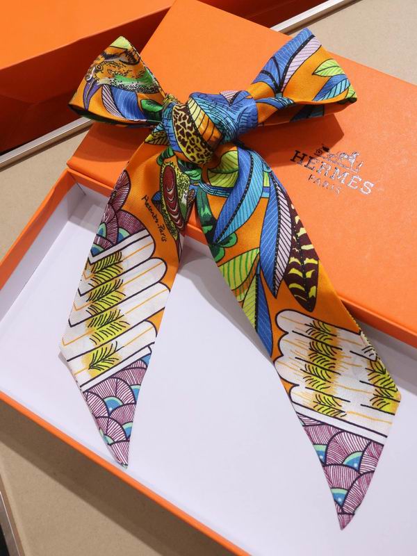 Hermes silk ribbon 5X86cm E23 (5)