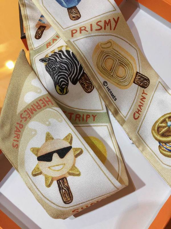 Hermes silk ribbon 5X86cm E24 (12)