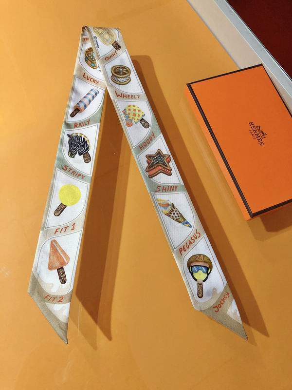 Hermes silk ribbon 5X86cm E24 (15)
