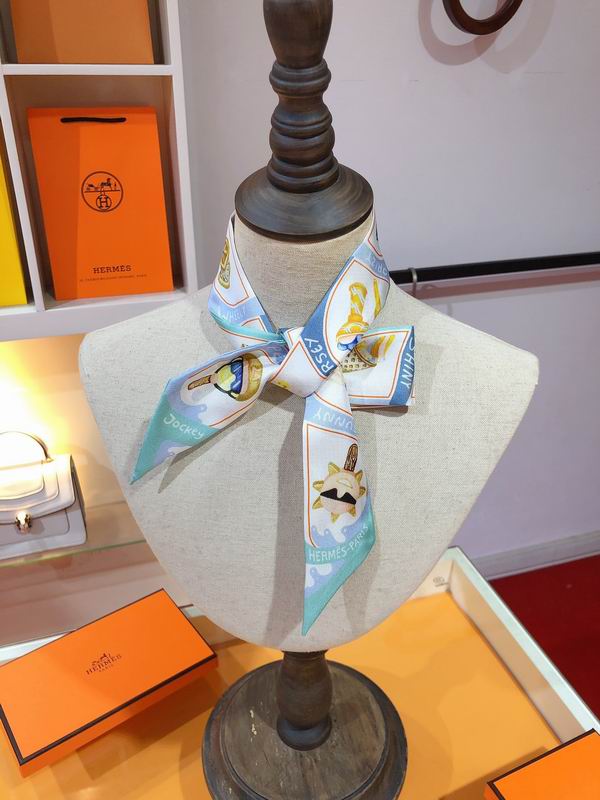 Hermes silk ribbon 5X86cm E24 (19)