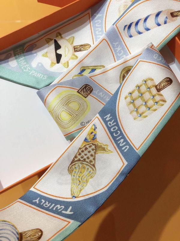 Hermes silk ribbon 5X86cm E24 (20)