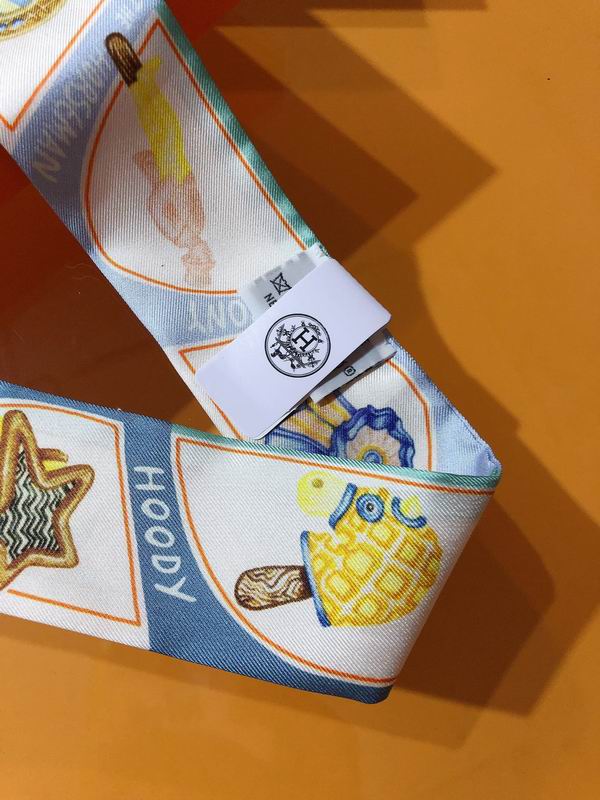 Hermes silk ribbon 5X86cm E24 (22)