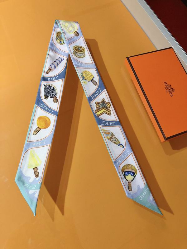 Hermes silk ribbon 5X86cm E24 (24)