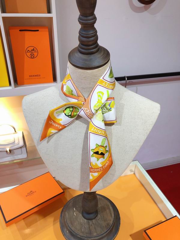 Hermes silk ribbon 5X86cm E24 (28)