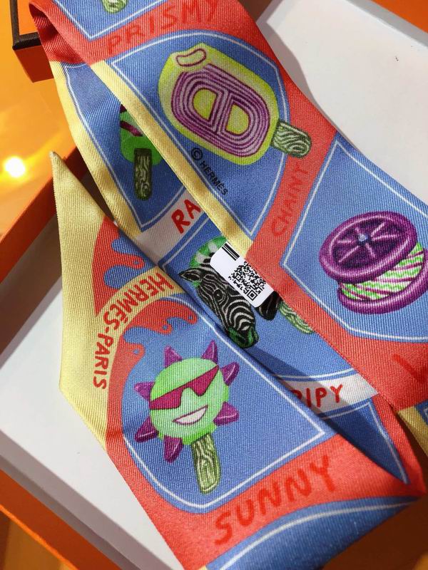 Hermes silk ribbon 5X86cm E24 (3)