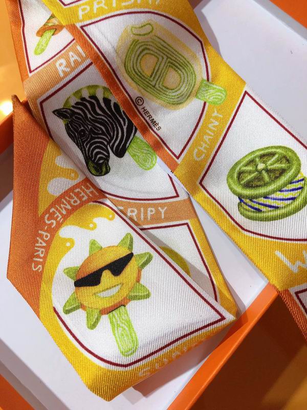 Hermes silk ribbon 5X86cm E24 (30)