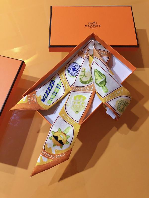 Hermes silk ribbon 5X86cm E24 (32)