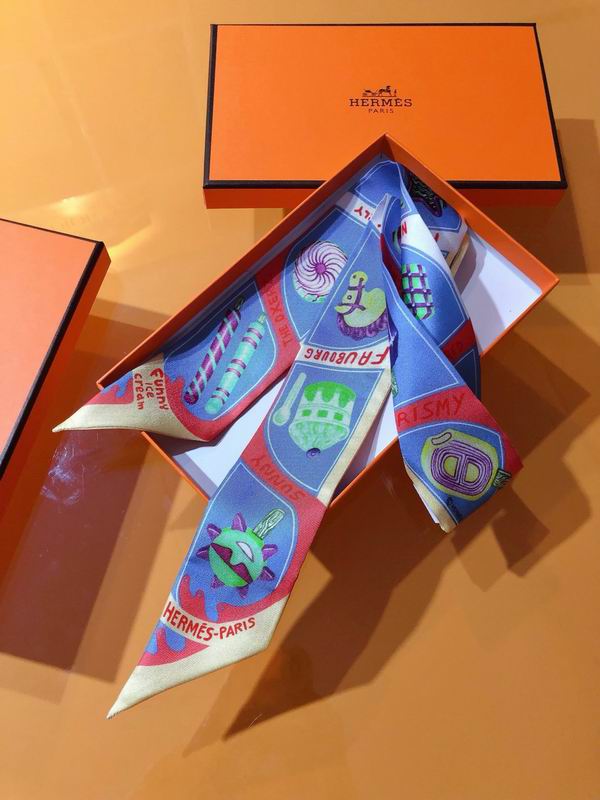 Hermes silk ribbon 5X86cm E24 (5)