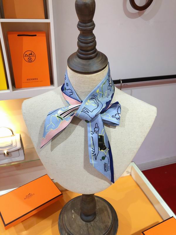 Hermes silk ribbon 5X86cm E25 (1)