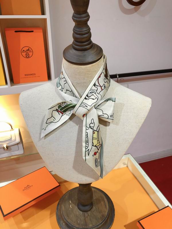 Hermes silk ribbon 5X86cm E25 (10)
