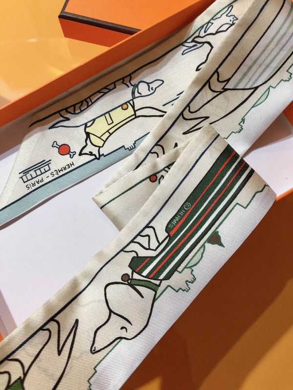 Hermes silk ribbon 5X86cm E25 (11)