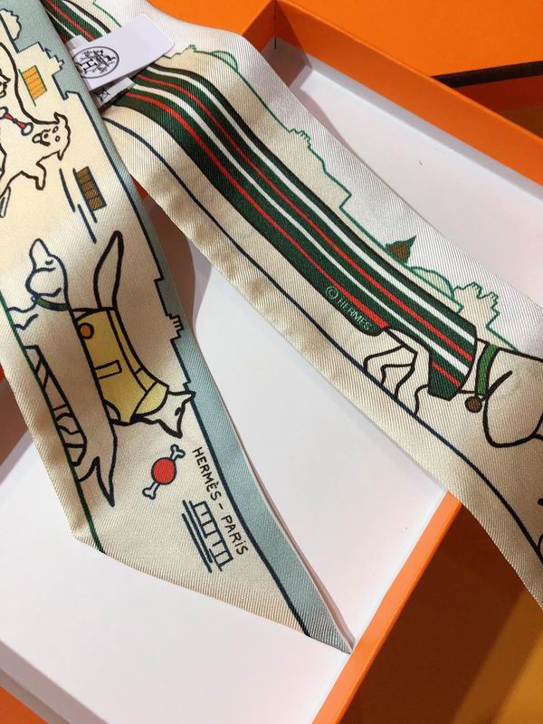 Hermes silk ribbon 5X86cm E25 (12)