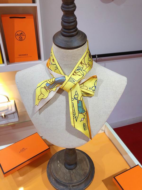 Hermes silk ribbon 5X86cm E25 (28)