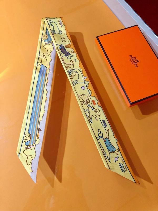 Hermes silk ribbon 5X86cm E25 (33)