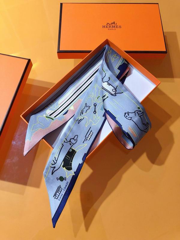 Hermes silk ribbon 5X86cm E25 (5)