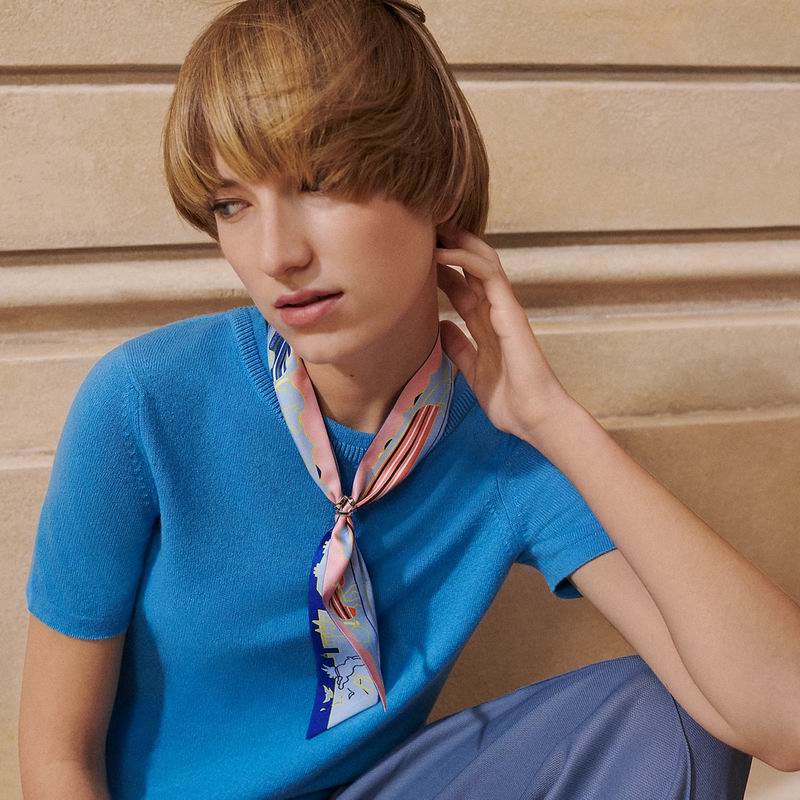 Hermes silk ribbon 5X86cm E25 (7)