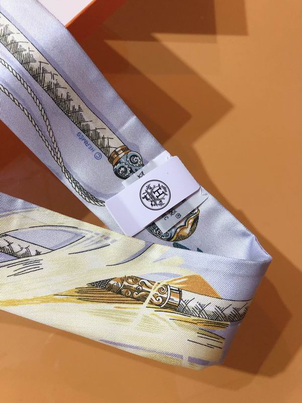 Hermes silk ribbon 5X86cm E26 (13)