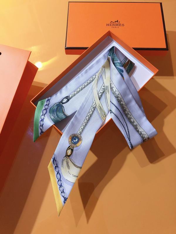 Hermes silk ribbon 5X86cm E26 (14)