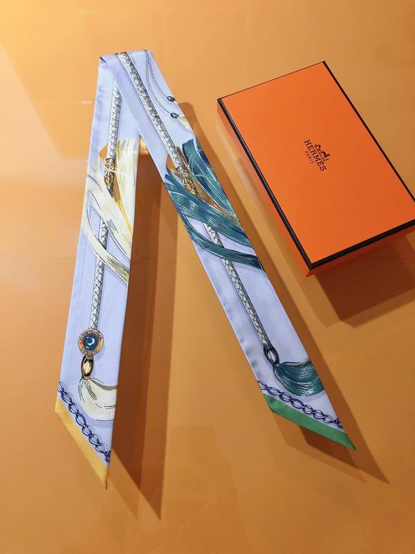Hermes silk ribbon 5X86cm E26 (15)