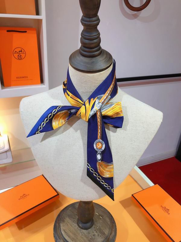 Hermes silk ribbon 5X86cm E26 (2)