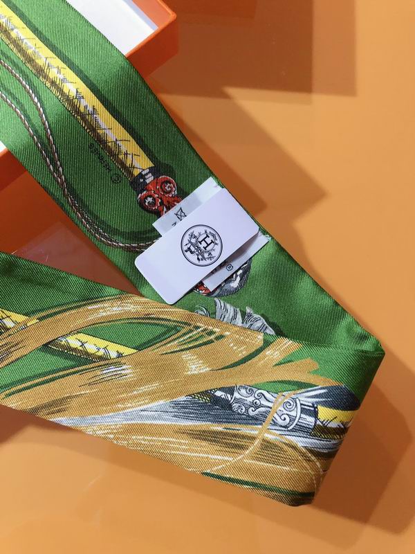 Hermes silk ribbon 5X86cm E26 (22)