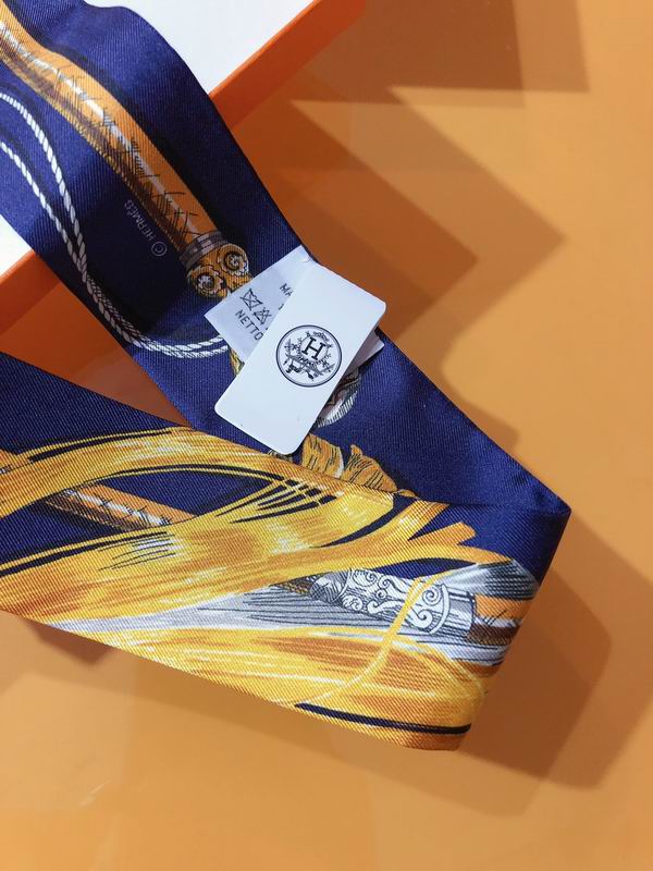 Hermes silk ribbon 5X86cm E26 (4)