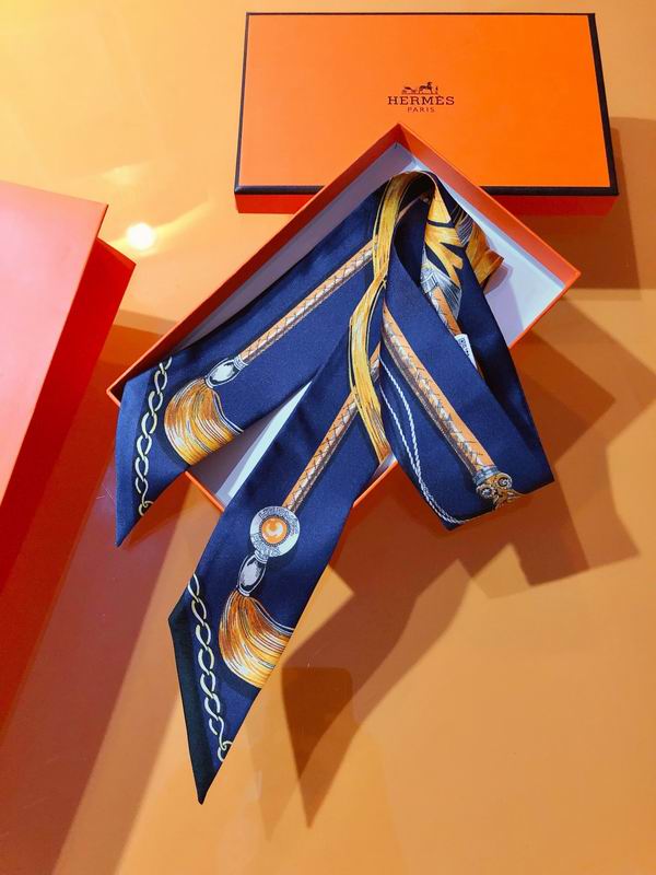 Hermes silk ribbon 5X86cm E26 (5)