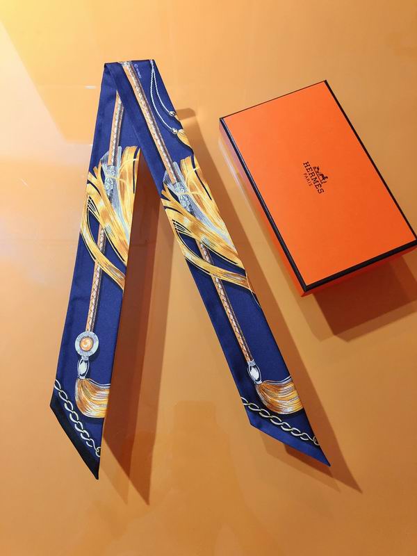 Hermes silk ribbon 5X86cm E26 (6)