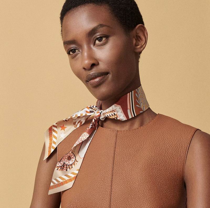 Hermes silk ribbon 5X86cm E27 (16)